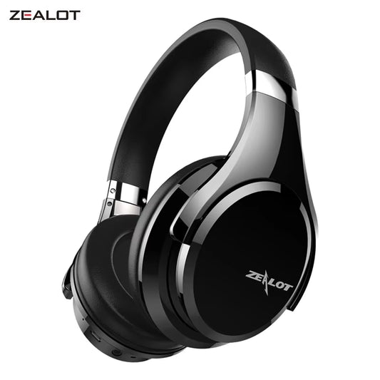 Zealot B21 Wireless Bluetooth Hybrid Over-Ear Headphones - Black