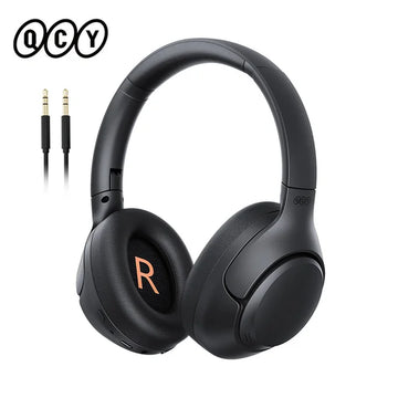 QCY H3 Wired and Wireless Bluetooth Active Noise Cancelling Over-Ear Headphones