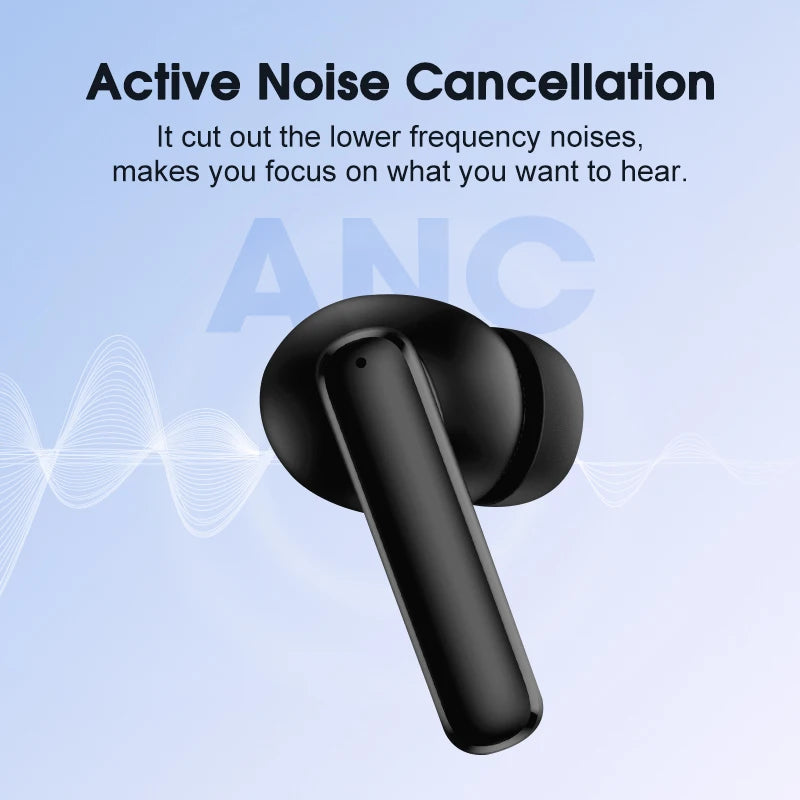 QCY T13 True Wireless Bluetooth Active Noise Cancelling Earbuds - Direct Headphones