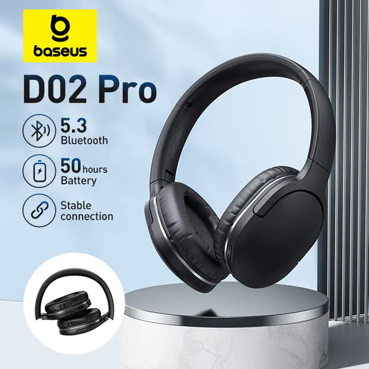 Baseus Encok D02 Pro Wireless Bluetooth Over-Ear Headphones