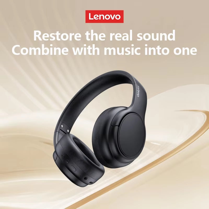 Lenovo TH20 Wireless Bluetooth Active Noise Cancelling Over-Ear Headphones 