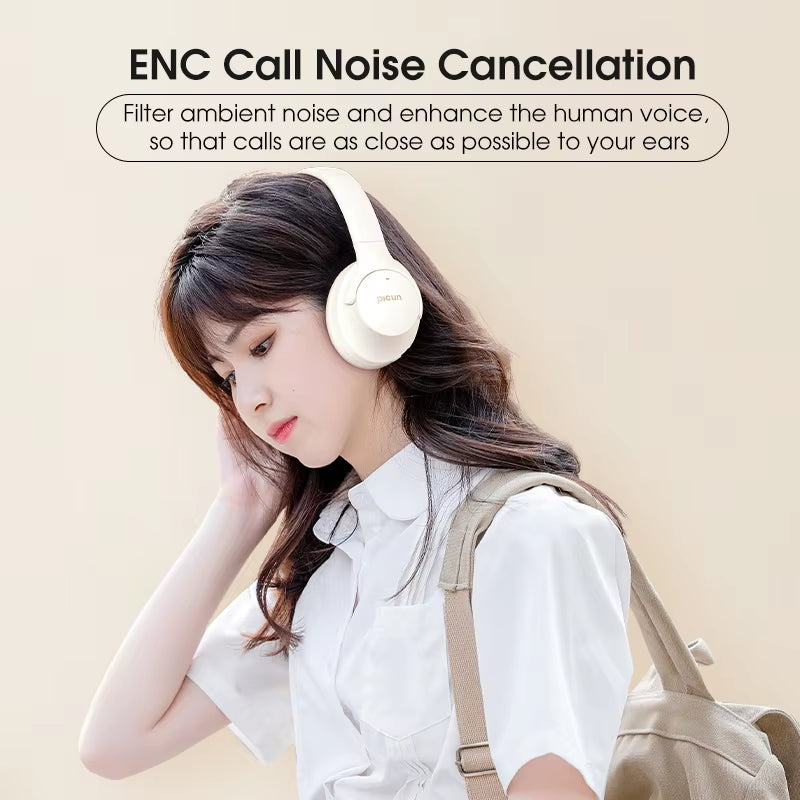 Picun ANC-05L Wireless Bluetooth Active Noise Cancelling Over-Ear Headphones