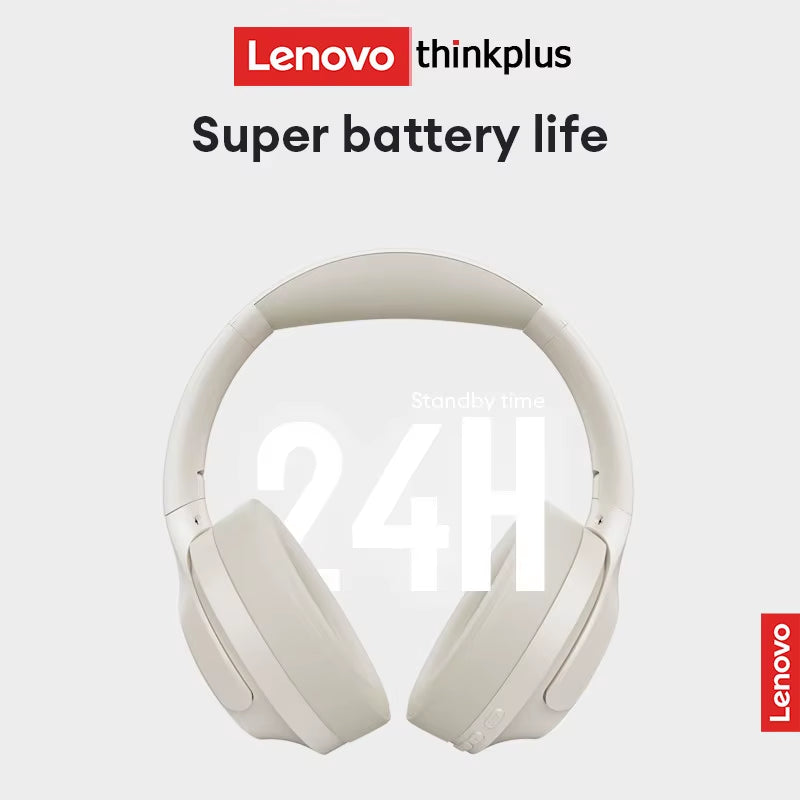 Lenovo TH46 Wireless Bluetooth Hybrid Active Noise Cancelling Over-Ear Headphones