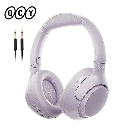 QCY H3 Wired and Wireless Bluetooth Active Noise Cancelling Over-Ear Headphones