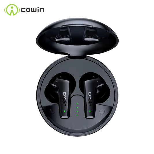 Cowin Apex Elite Wireless Bluetooth Hybrid Active Noise Cancelling Earbuds - Black