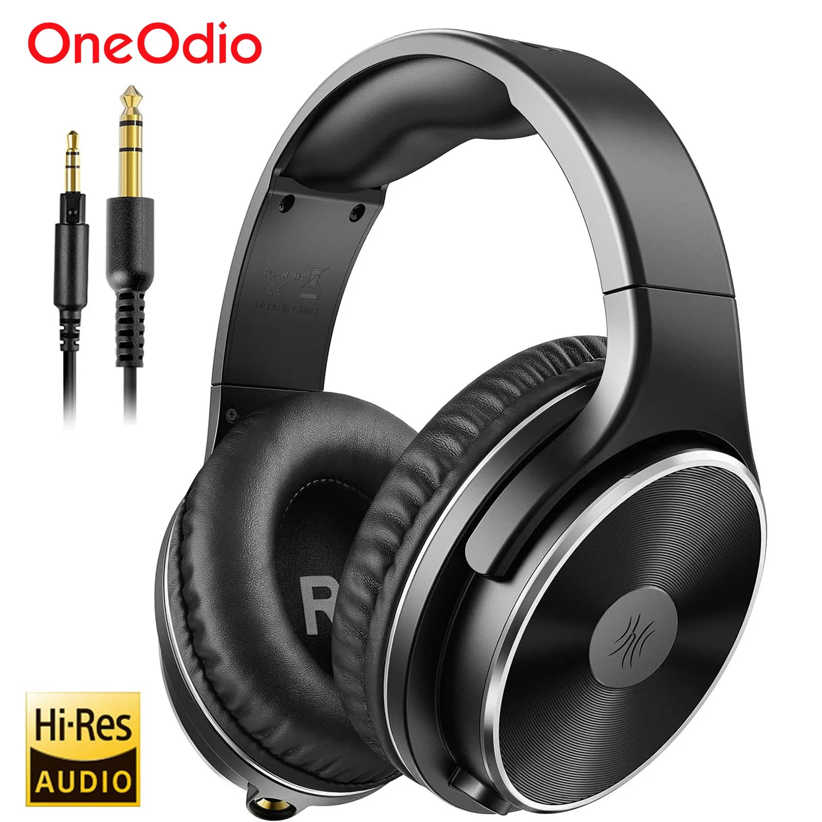 OneOdio Studio HiFi Wired Closed-Back Over-Ear Headphones - Black