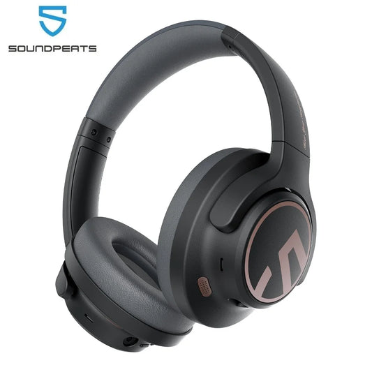 SoundPEATS Space Wireless Bluetooth Hybrid Active Noise Cancelling Over-Ear Headphones