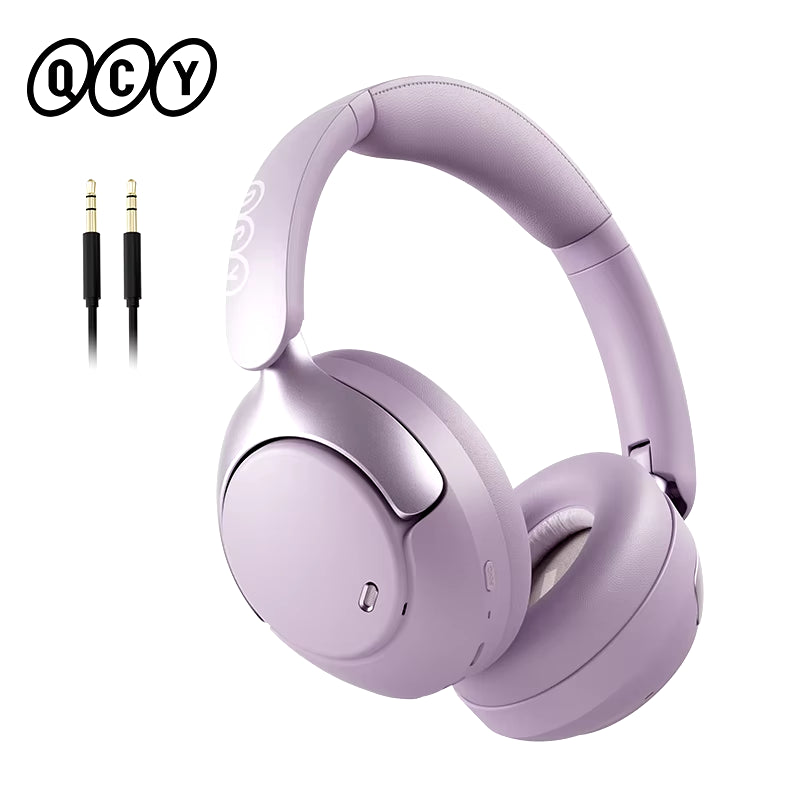 QCY H3 Pro Wireless Bluetooth Adaptive Hybrid Active Noise Cancelling Over-Ear Headphones