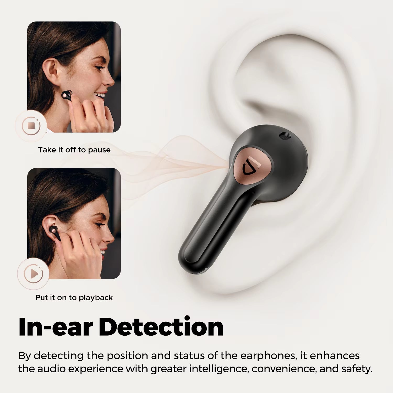 SoundPEATS Air4 Pro Wireless Bluetooth Adaptive Hybrid Active Noise Cancelling Earbuds