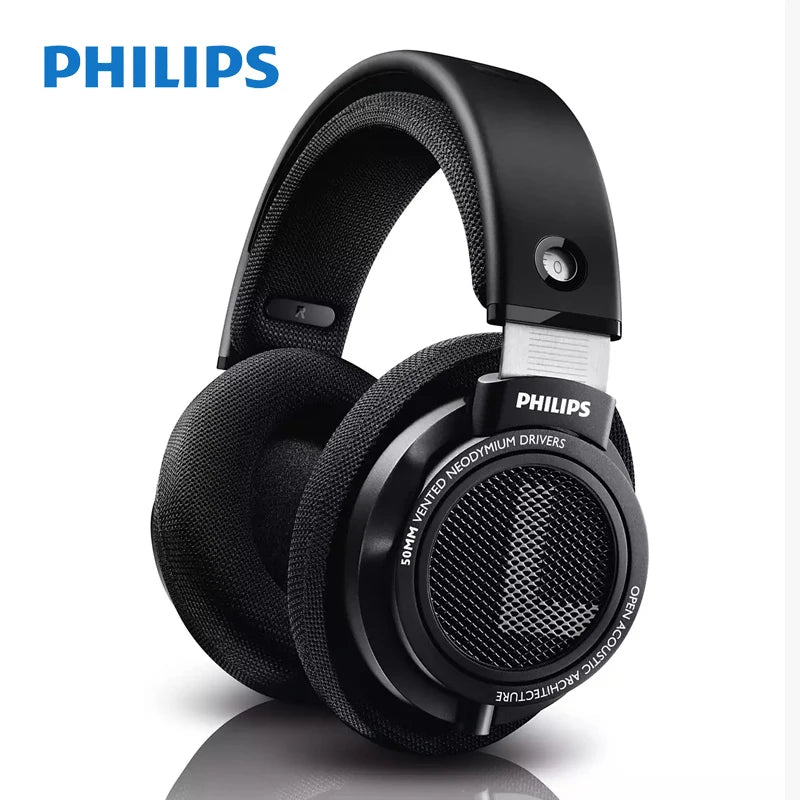 Philips SHP9500/00 Wired HiFi Stereo Over-Ear Headphones - Black - Direct Headphones