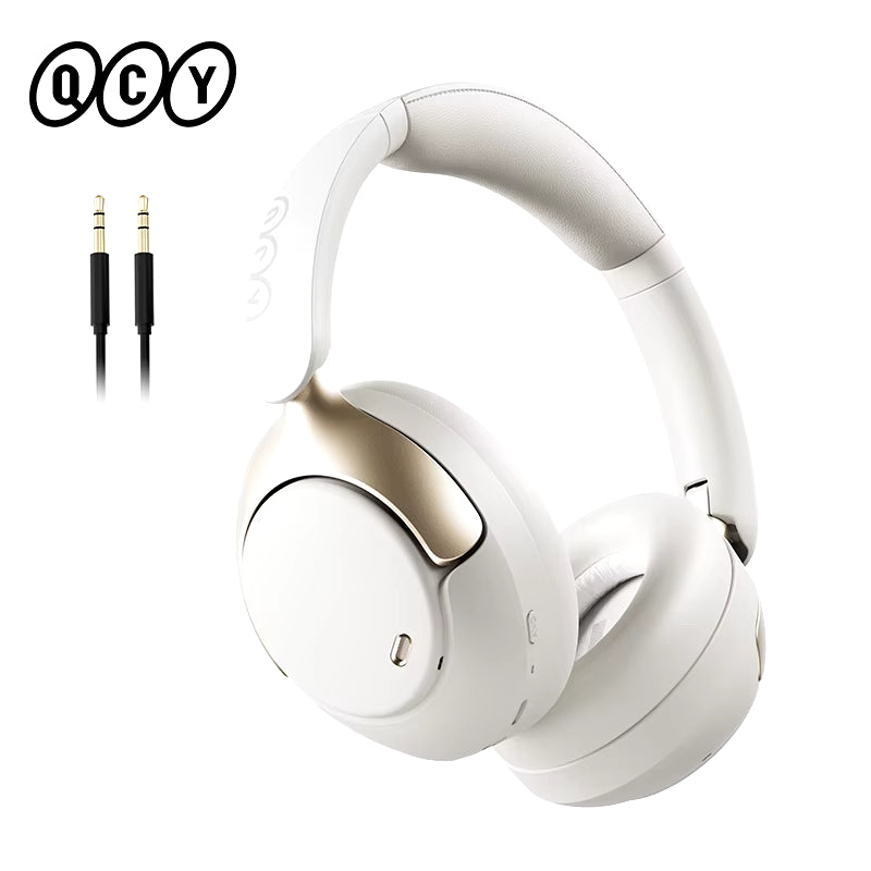 QCY H3 Pro Wireless Bluetooth Adaptive Hybrid Active Noise Cancelling Over-Ear Headphones