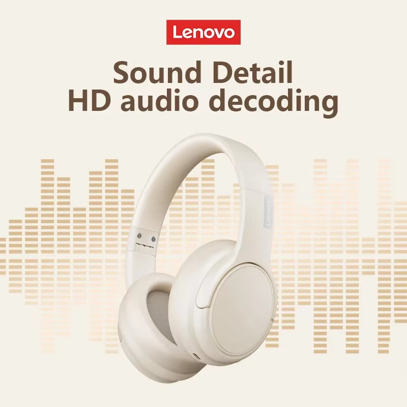 Lenovo TH20 Wireless Bluetooth Active Noise Cancelling Over-Ear Headphones 