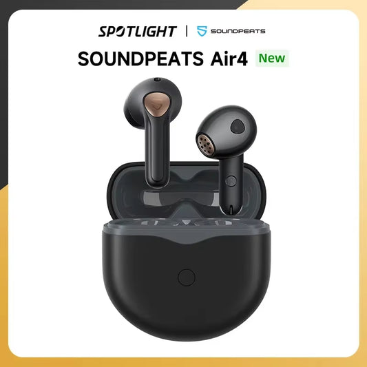 SoundPEATS Air4 Wireless Bluetooth Adaptive Hybrid Active Noise Cancelling Earbuds