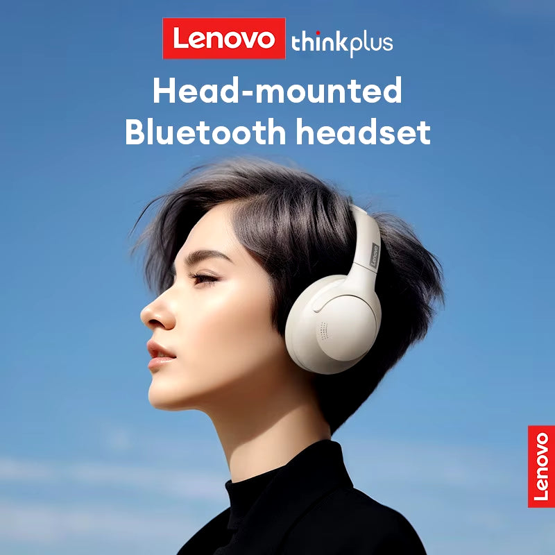 Lenovo TH46 Wireless Bluetooth Hybrid Active Noise Cancelling Over-Ear Headphones