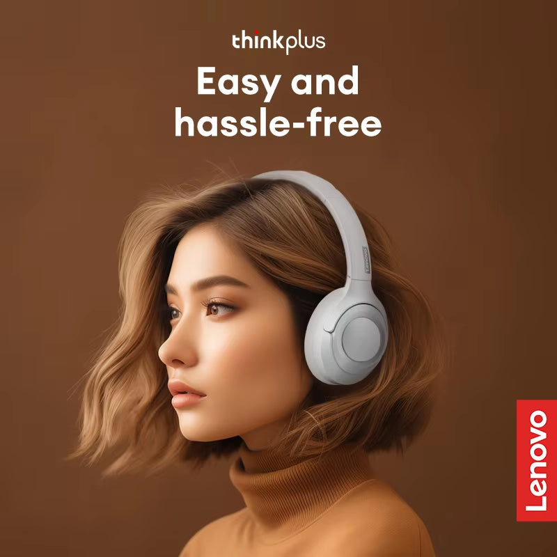 Lenovo TH54 Wireless Bluetooth Active Noise Cancelling Over-Ear Headphones