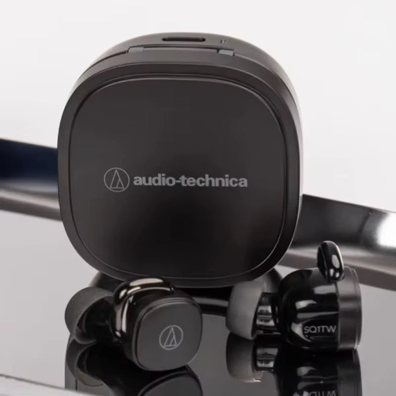 Audio-Technica ATH-SQ1TW True Wireless Bluetooth Earbuds